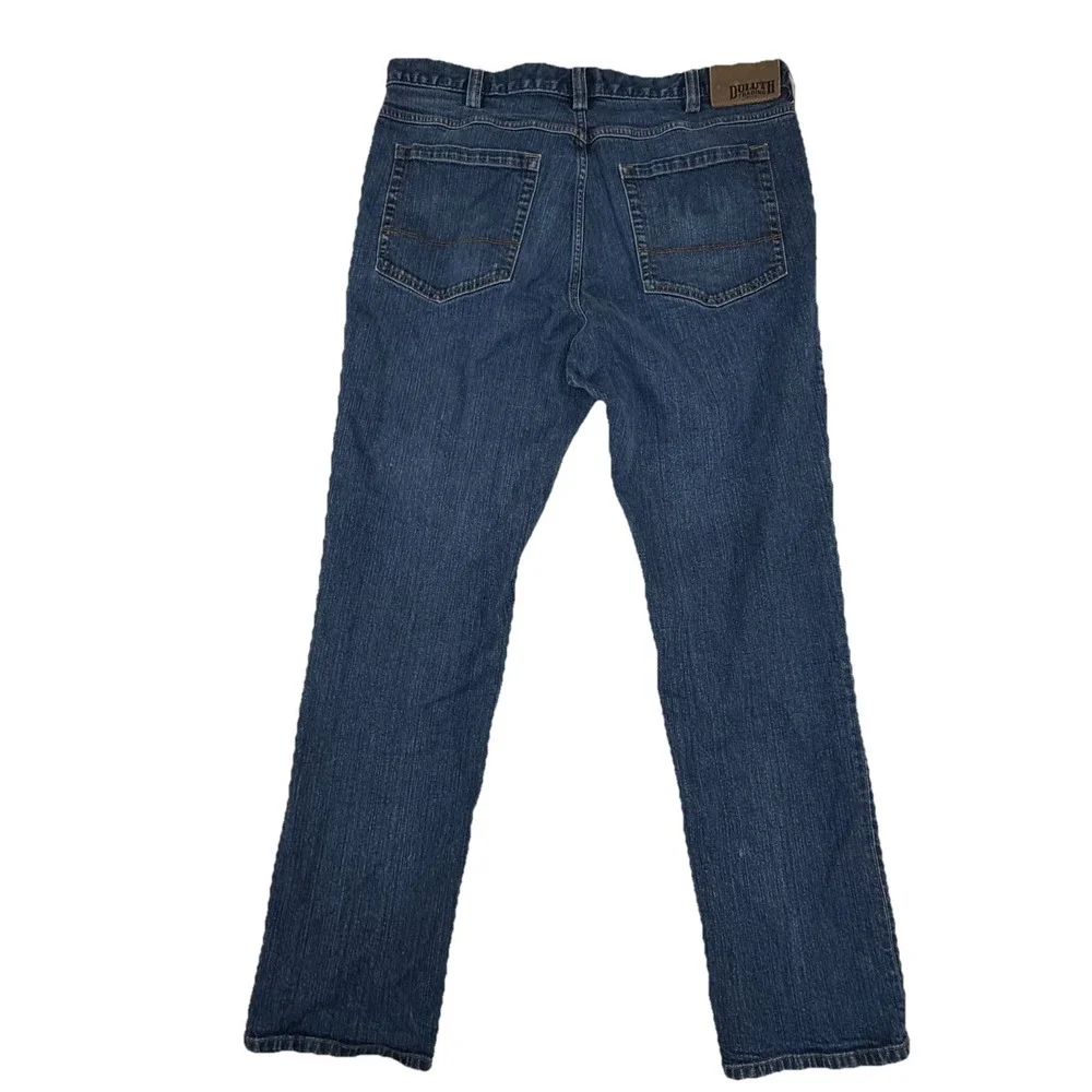Duluth Trading Men's Flex Weekender‎ Jeans Sz 36x32 Medium Wash Denim